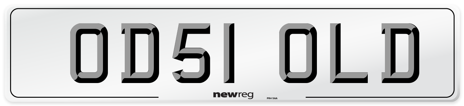 OD51 OLD Number Plate from New Reg